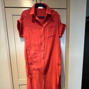 Long Casual Lounge Shirt or Beach Cover-Up